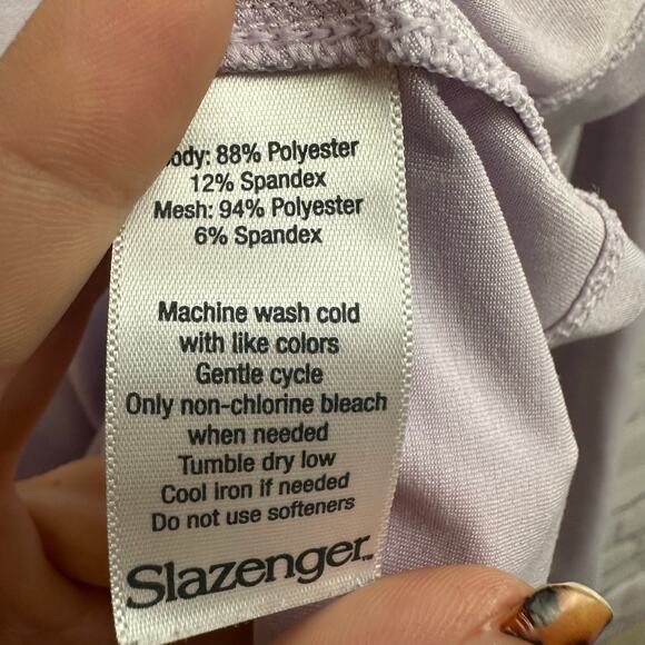 Slazenger Golf Lavender Purple Baselayer Lightweight Long Sleeve Shirt Small - Picture 7 of 7